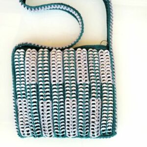 SAC CAPSULES "MAUDE" Vert et Beige